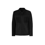 Mackage Wylder Double Face Wool Shirt Jacket in Black-Black