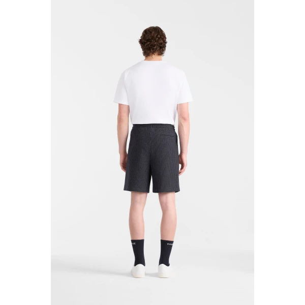 Mackage Zander-K Striped Drawcord Shorts in Navy-Cream