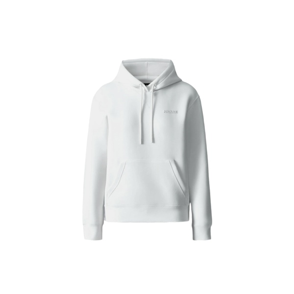 Mackage Zosia Double-Face Jersey Logo Hoodie in Cream