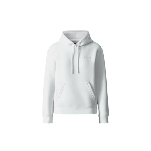 Mackage Zosia Double-Face Jersey Logo Hoodie in Cream