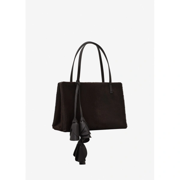 Magda Butrym Barbara bag in brown haircalf leather, view 2
