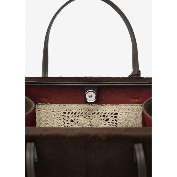 Magda Butrym Barbara bag in brown haircalf leather, view 4