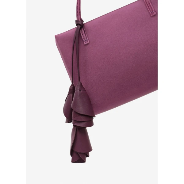 Magda Butrym Barbara bag in violet satin, view 3