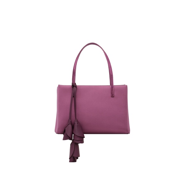 Magda Butrym Barbara bag in violet satin