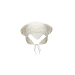 Magda Butrym Crochet headscarf in cream