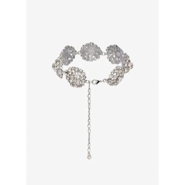 Magda Butrym Crystal cluster choker in silver, view 2