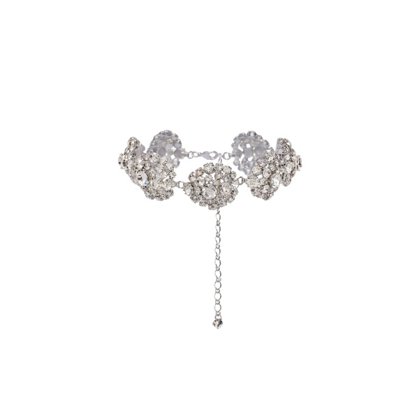 Magda Butrym Crystal cluster choker in silver