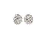 Magda Butrym Crystal cluster earrings in silver