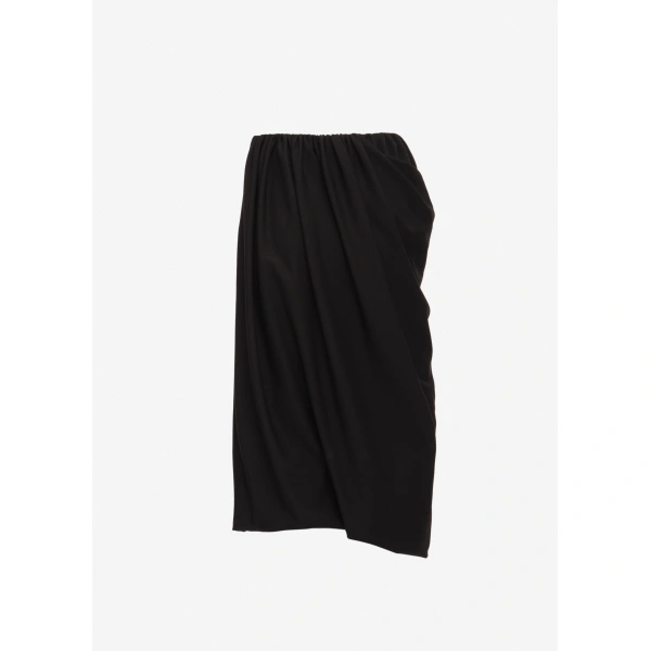 Magda Butrym Draped asymmetric skirt in black, view 2