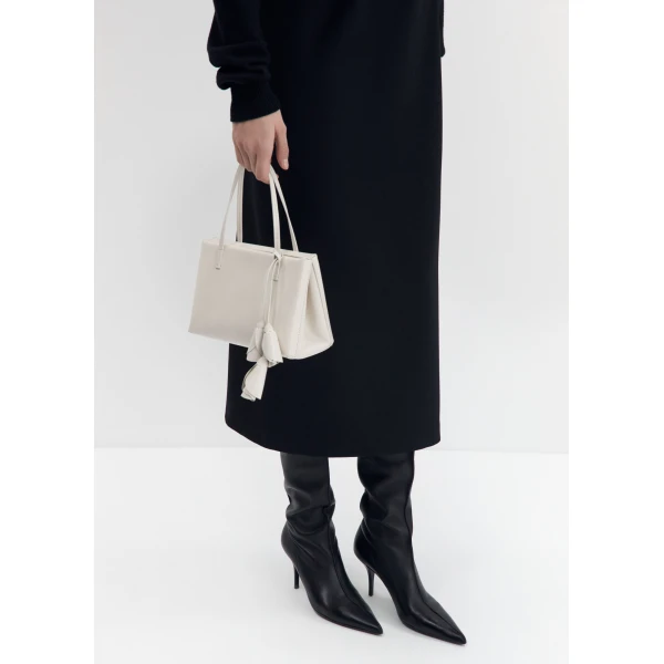 Magda Butrym High-heel leather boots in black, view 5
