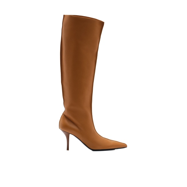 Magda Butrym High-heel leather boots in caramel