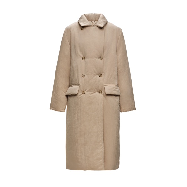 Magda Butrym Insulated double-breasted coat in beige