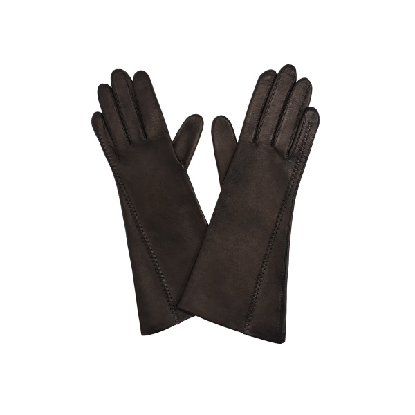 Magda Butrym Mid-length leather gloves in black