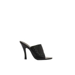 Magda Butrym Podhale-style embroidered high-heel mules in black