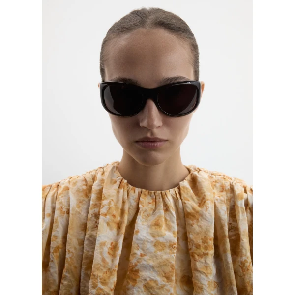Magda Butrym Round sunglasses in milky brown, view 4
