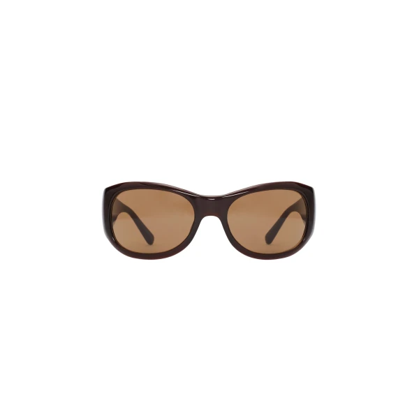 Magda Butrym Round sunglasses in milky brown