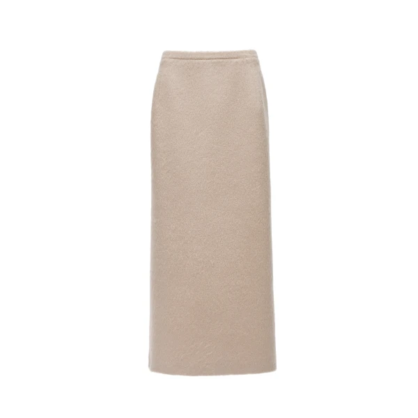 Seamless pencil skirt in beige