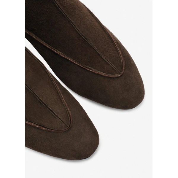 Magda Butrym Shearling ankle boots in brown, view 4