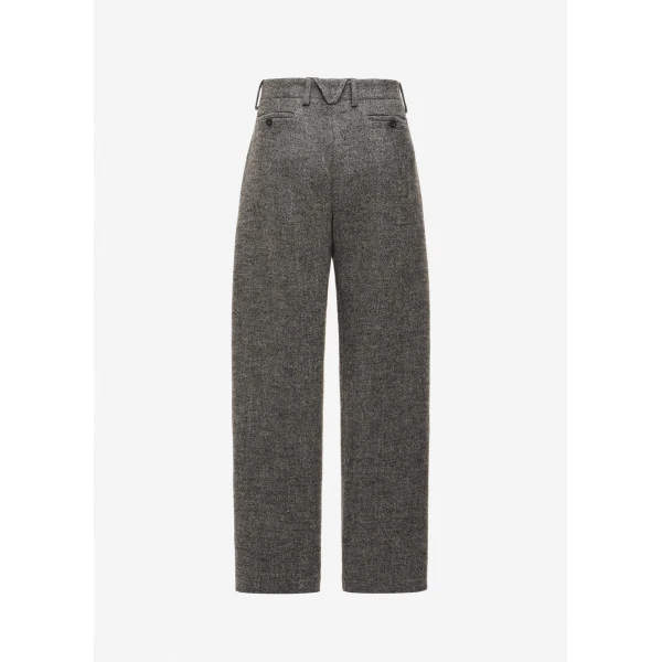 Magda Butrym Wide-leg low-rise trousers in grey, view 2