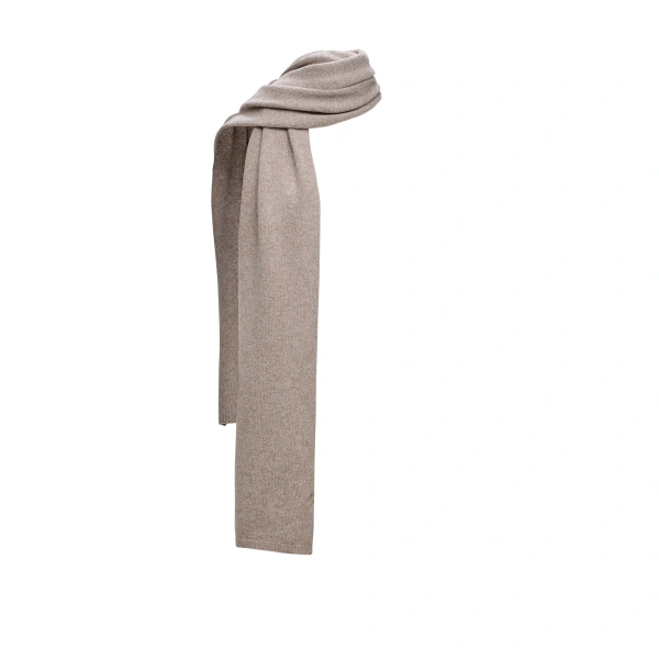 Wool scarf in beige