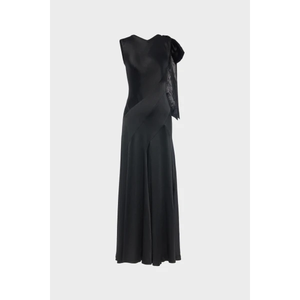 Maison Margiela Bias-Cut Evening Gown in Black | Evening Gowns | Coveti