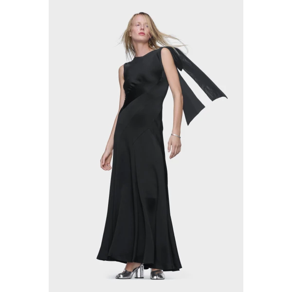 Maison Margiela Bias-Cut Evening Gown in Black | Evening Gowns | Coveti