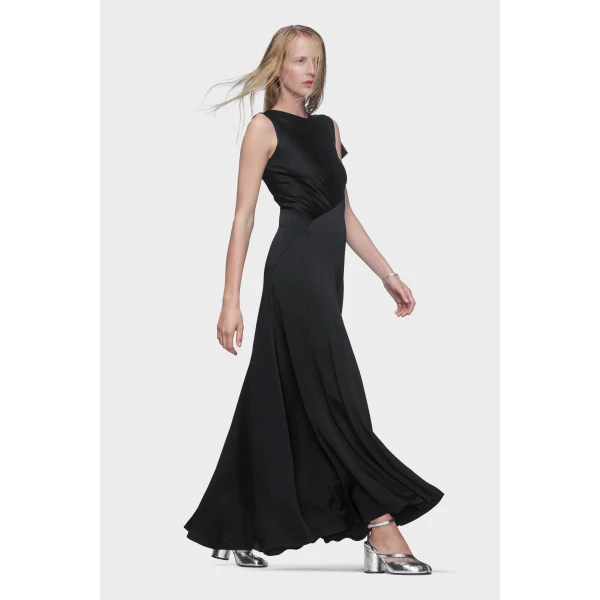 Maison Margiela Bias-Cut Evening Gown in Black | Evening Gowns | Coveti