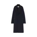 Maison Margiela Cashmere Coat in Dark Blue | Coveti