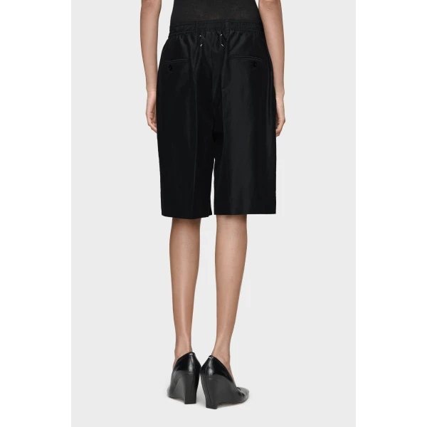 Maison Margiela Cotton Drawstring Shorts in Dark Blue | Shorts | Coveti