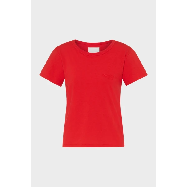 Maison Margiela Cotton Jersey T-Shirt in Red | T-shirts | Coveti