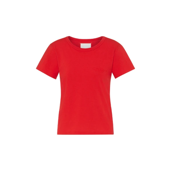 Cotton Jersey T-Shirt in Red
