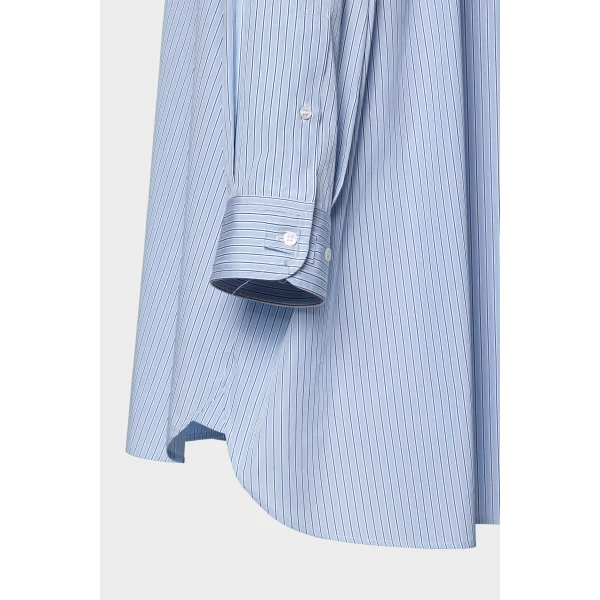Maison Margiela Cotton Poplin Pinstripe Shirt in White | Shirts | Coveti