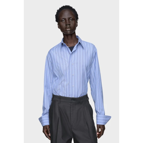 Maison Margiela Cotton Shirt in Black | Shirts | Coveti