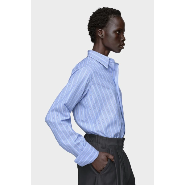 Maison Margiela Cotton Shirt in Black | Shirts | Coveti
