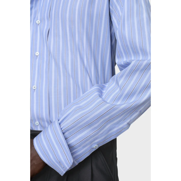 Maison Margiela Cotton Shirt in Black | Shirts | Coveti