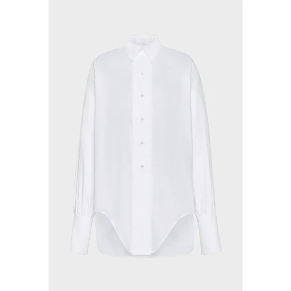 Maison Margiela Cotton Shirt in White | Shirts | Coveti