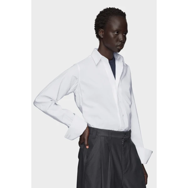 Maison Margiela Cotton Shirt in White | Shirts | Coveti