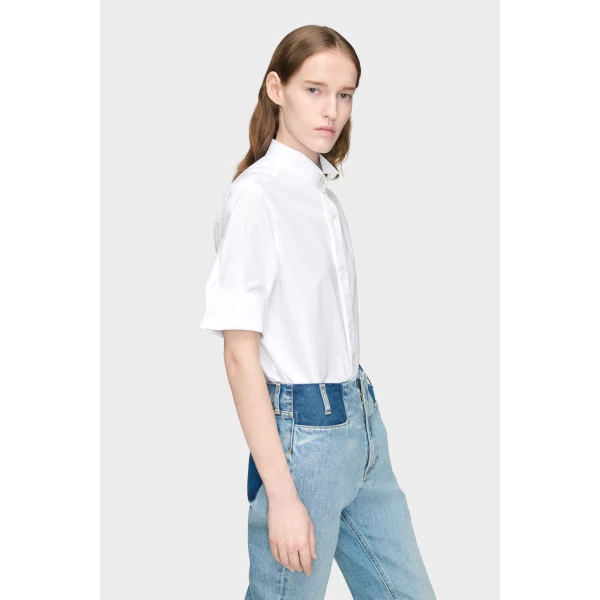 Maison Margiela Cotton Short-Sleeve Shirt in White | Shirts | Coveti