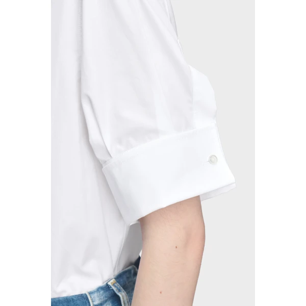 Maison Margiela Cotton Short-Sleeve Shirt in White | Shirts | Coveti
