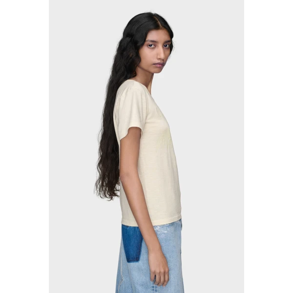 Maison Margiela Cotton T-Shirt in Cream | T-shirts | Coveti