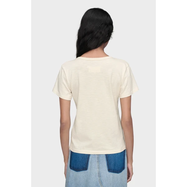 Maison Margiela Cotton T-Shirt in Cream | T-shirts | Coveti