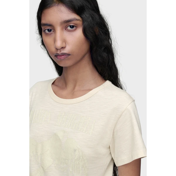 Maison Margiela Cotton T-Shirt in Cream | T-shirts | Coveti
