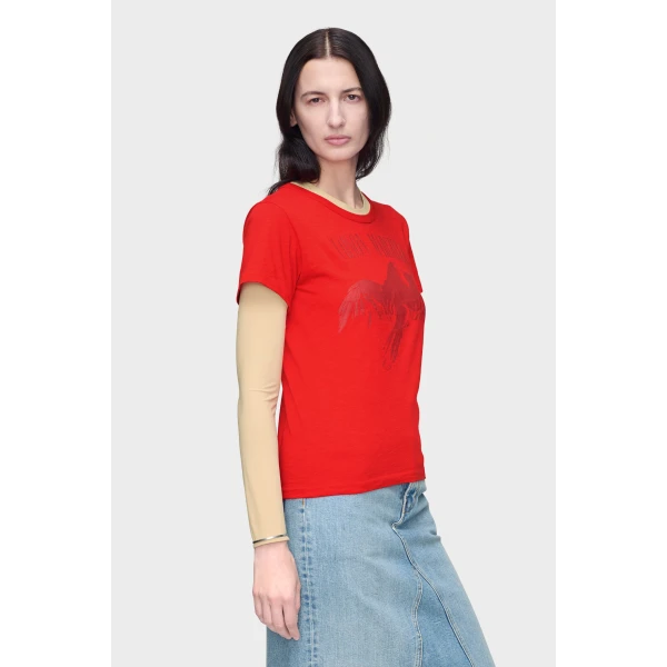 Maison Margiela Cotton T-Shirt in Red | T-shirts | Coveti