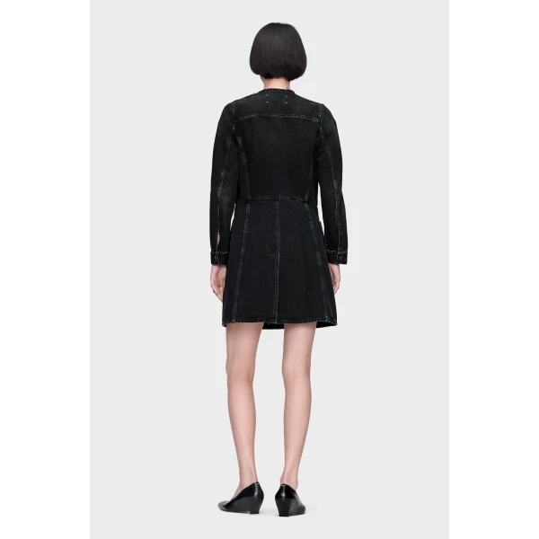 Maison Margiela Denim Jacket in Black | Denim | Coveti