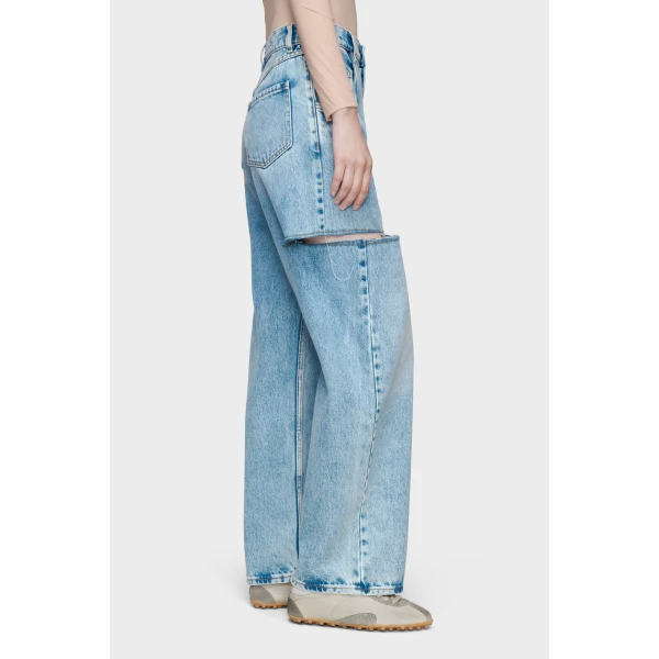 Maison Margiela Denim Jeans with Slash Details in Blue Jeans | Denim | Coveti