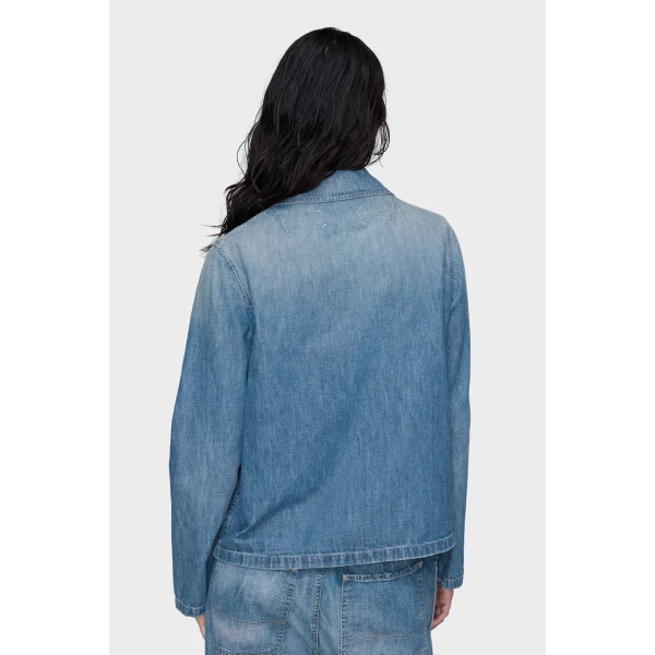 Maison Margiela Denim Shirt in Vintage Medium Blue | Shirts | Coveti