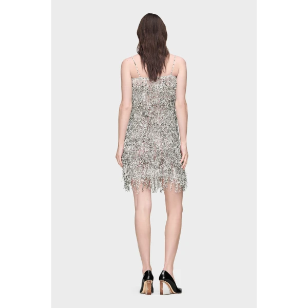 Maison Margiela Dipped Dots Slip Dress in White | Mini Dresses | Coveti