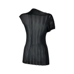Maison Margiela Fitted Knit Top in Navy Blue | Coveti