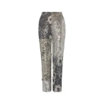 Maison Margiela Floral Sequin Patchwork Trousers in Multicolour | Coveti
