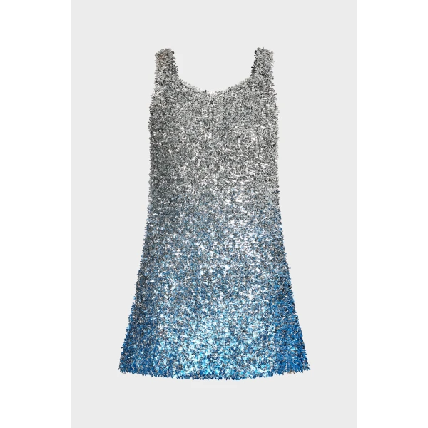 Maison Margiela Foil Knit Top in Silver | Sleeveless | Coveti